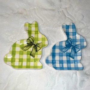 Bunny ceramic plate set